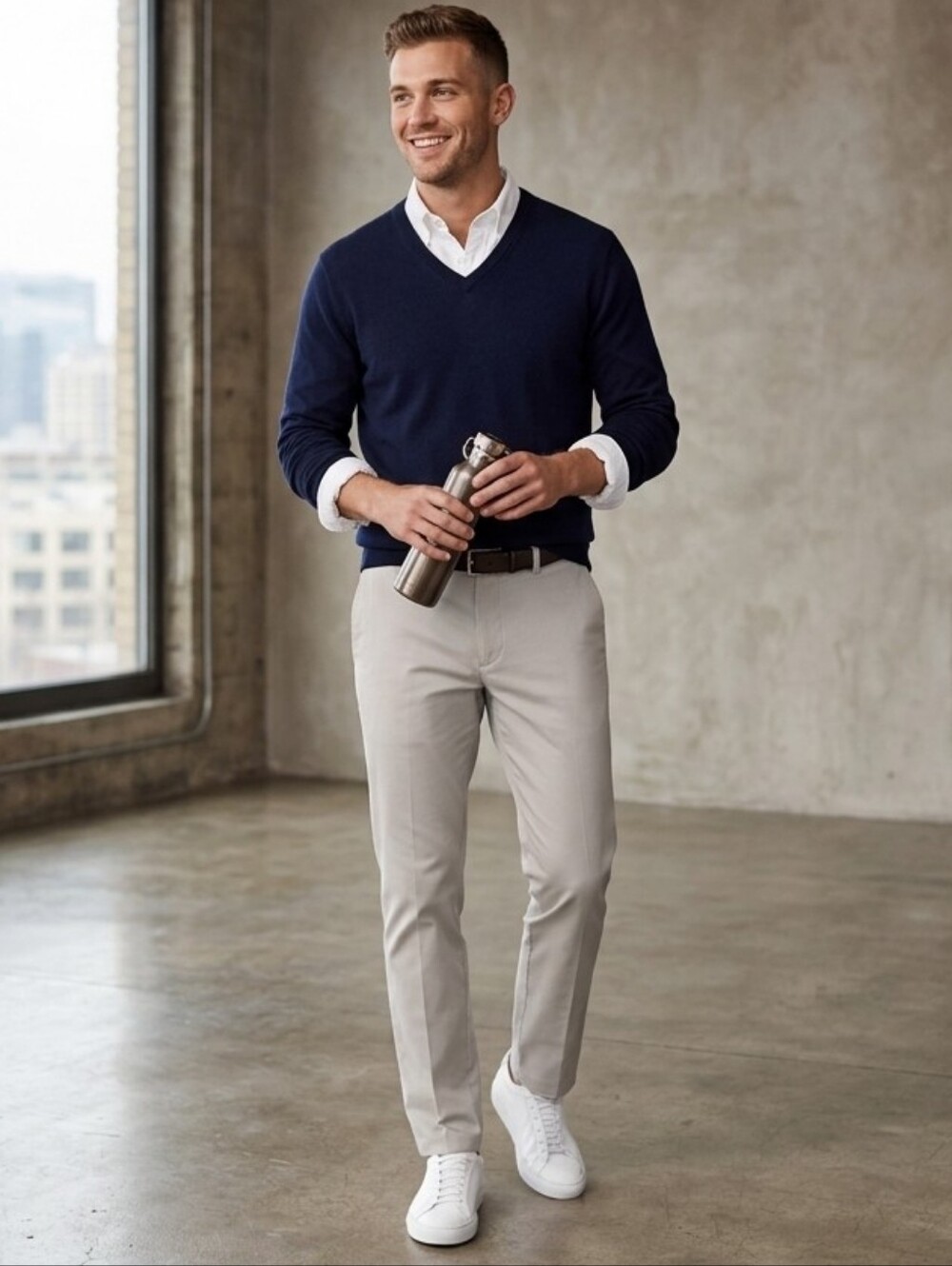 Brooks Brothers Slim Fit Light Weight Advantage Chino Pants Light Gray/Stone W32